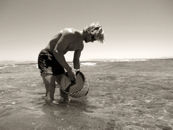 Freediver in Dahab 2007