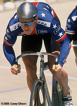 Sky Christopherson on Bike