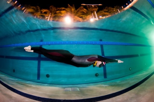 Jenna McGrath in the pool