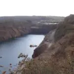 Deep Blue Reservoir Landscape