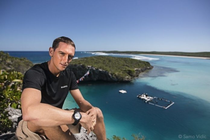 William Trubridge At Deans Blue Hole