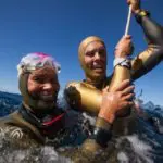 Deep Sea Diving Team Celebrating Success
