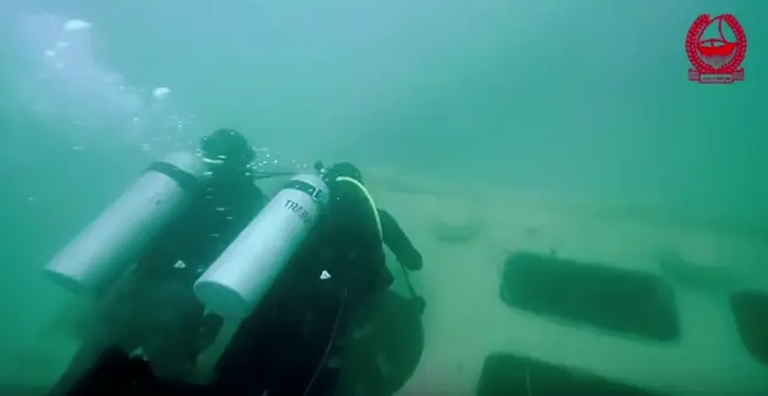Diving an artificial reef off Dubai (Photo Credit: Gulf News)