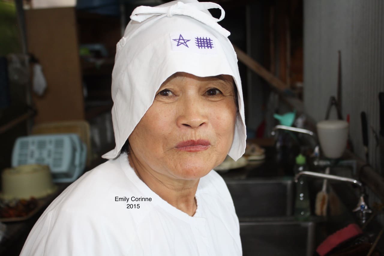 Sayuri is in her mid-60s and is one of the best divers in Toba City. She practiced Funado diving (variable weight) with her husband in the past but stopped after an ear injury. She told me that she doesn't like to fish with her husband anymore because he works her too hard!