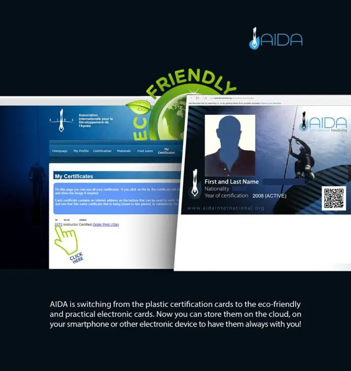 AIDA e-Certifcation Cards