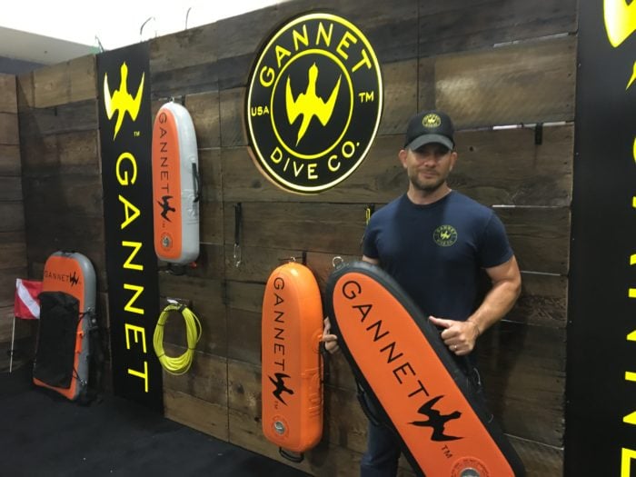 Gannett Dive Company showcased its spearfishing floats at Blue Wild
