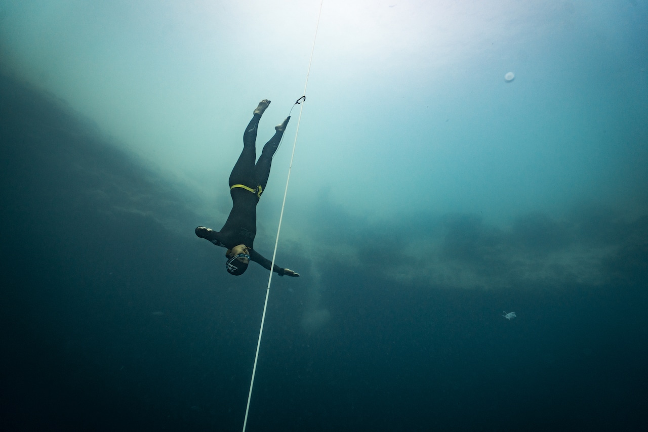 Sayuri descends (photo by Daan Verhoeven)