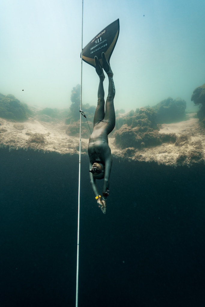 Tomoka Fukuda of Japan is diving after a national record...photo by Daan Verhoeven