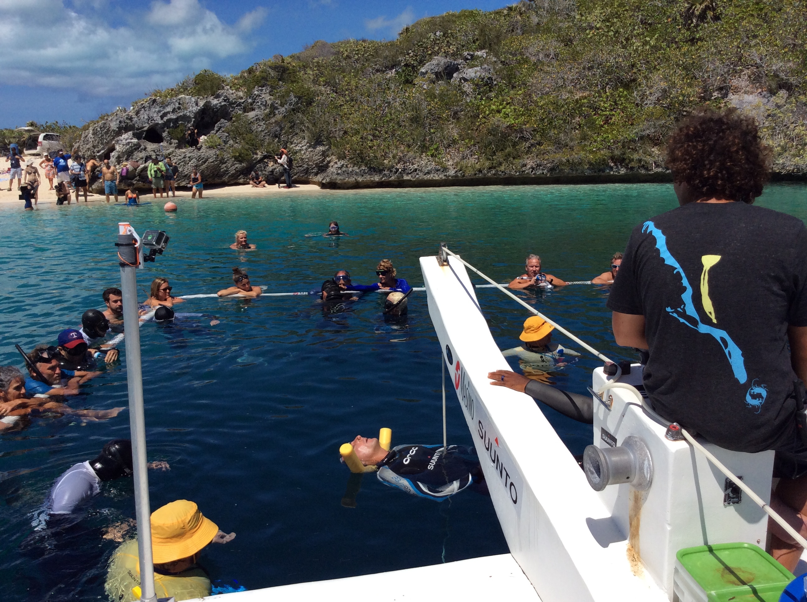 the platform scene before the dive (photo by Francesca Koe)