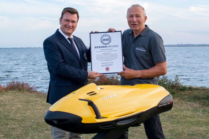 Wolfgang Kulov Sets World Record With SEABOB Water Sled