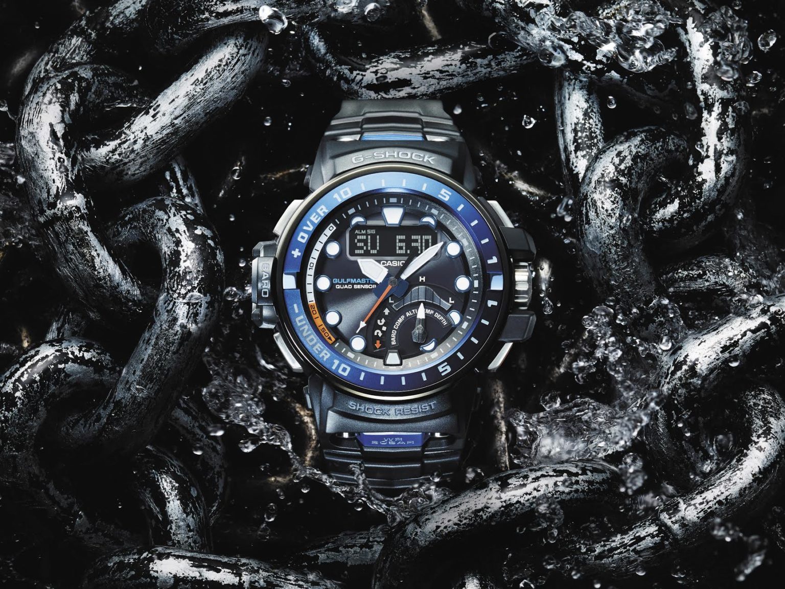 casio g shock depth meter