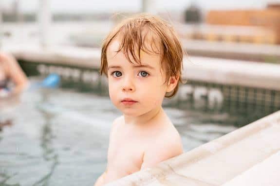 All children who take baths naturally learn to hold their heads underwater while their parents watch, happily knowing that their child has developed self learned apnea abilities. Photo: Johanna Goddard