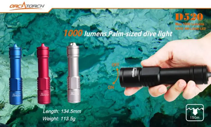 d520 orchtorch dive light