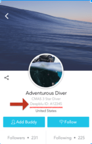 How to find your Deepblu ID