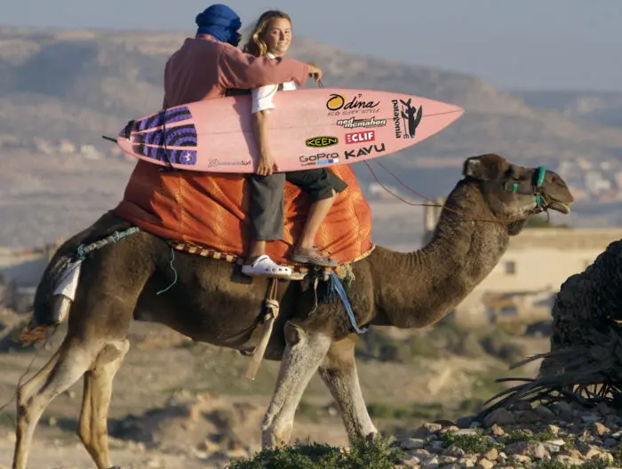 One of the interesting ways to go surfing!