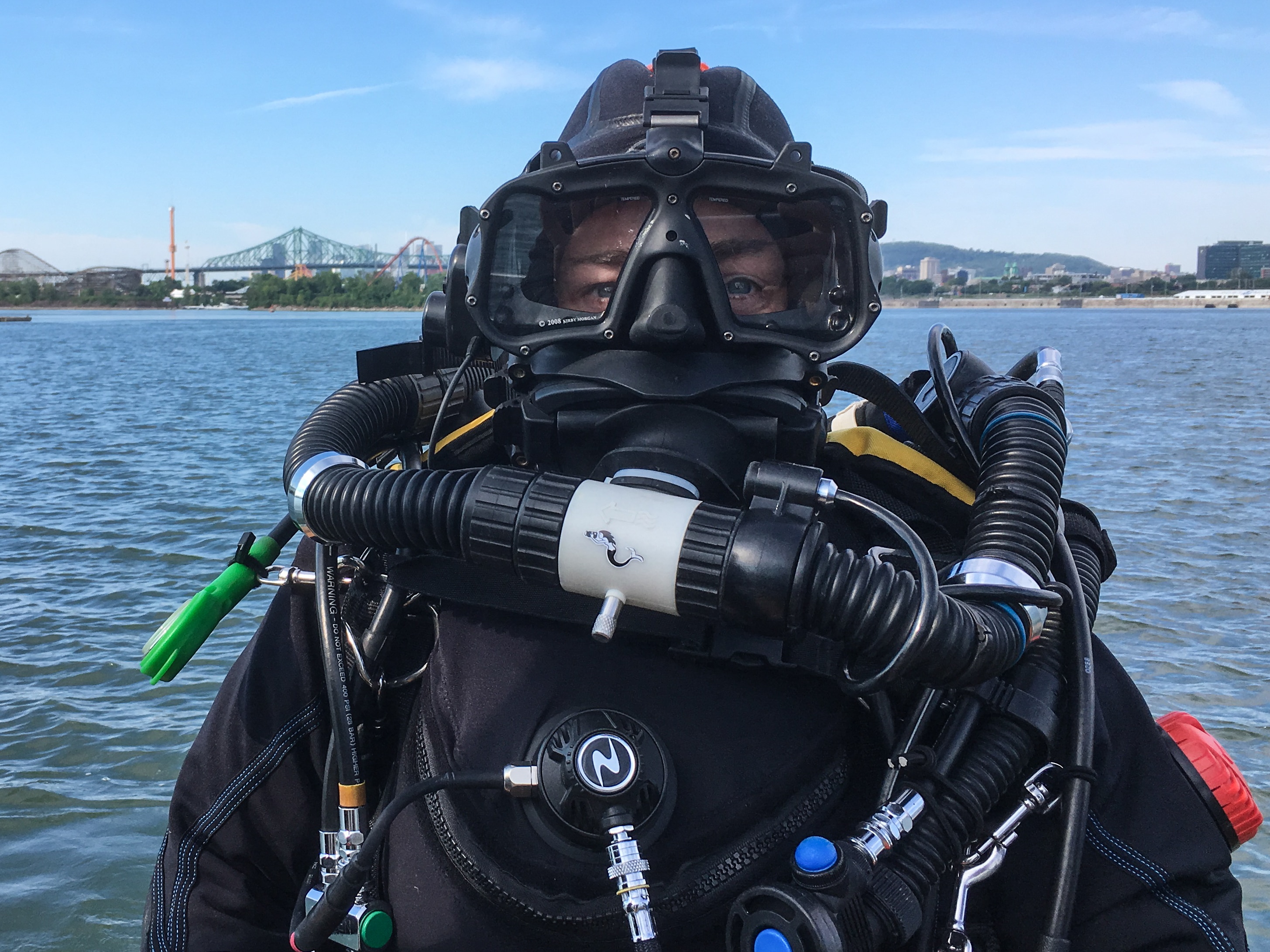 Underwater Filmmaker Nathalie Lasselin Swims Half-Marathon In St. Lawrence River (Photo credit: Marie-Josée de Carufel)