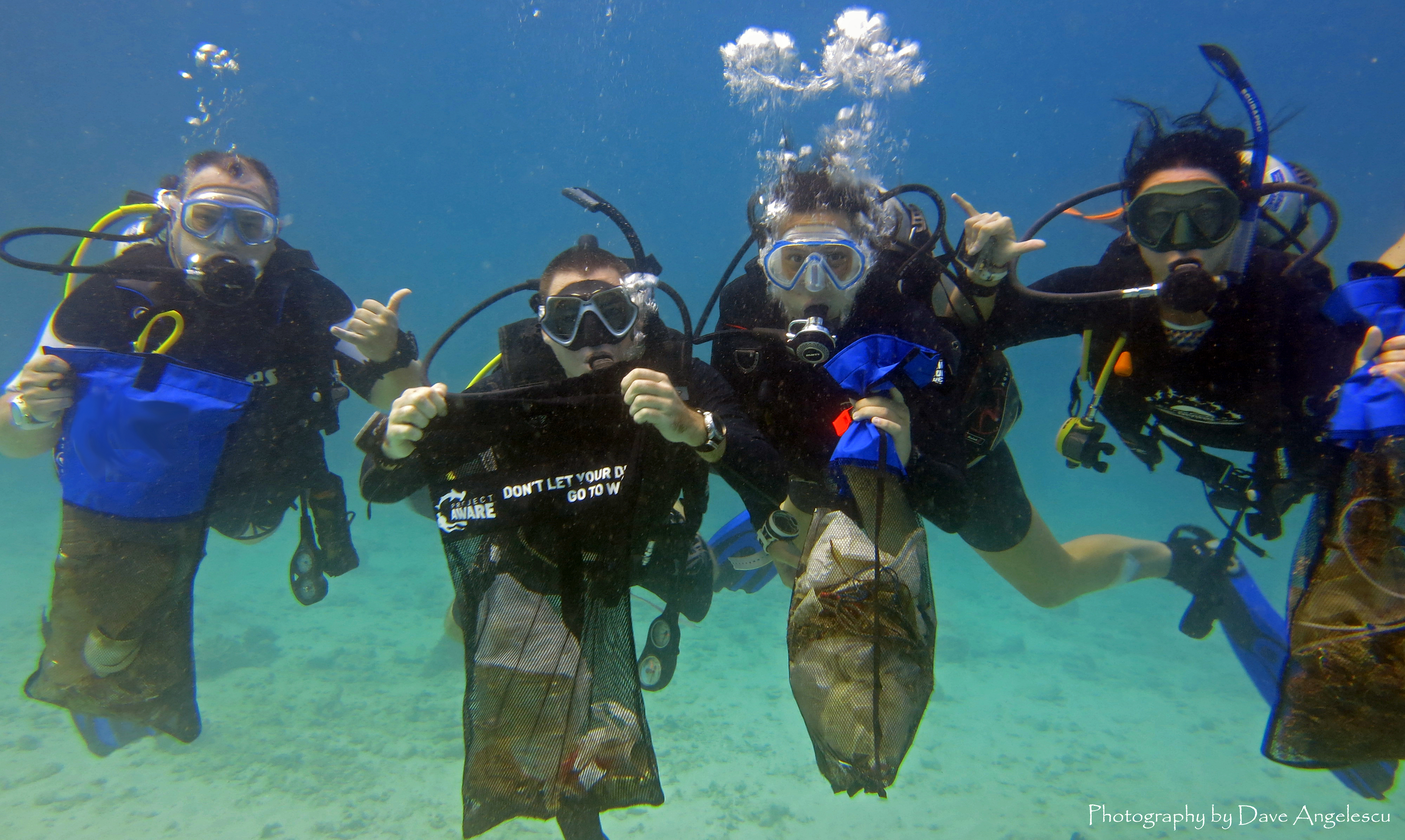 A successful diving instructor cares about the environment