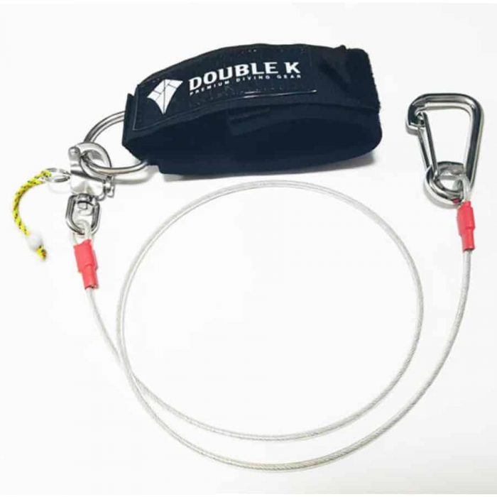 Double K freediving lanyard with snap release