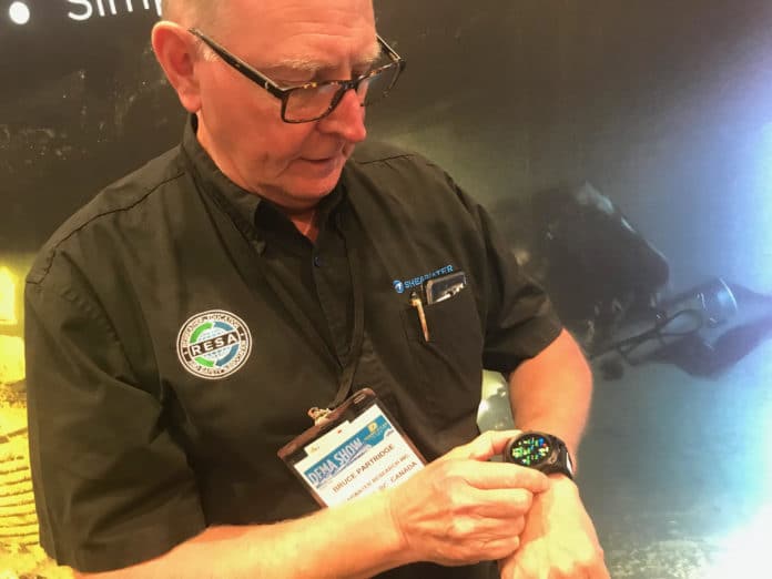 Shearwater Research's Bruce Partridge at DEMA Show 2018