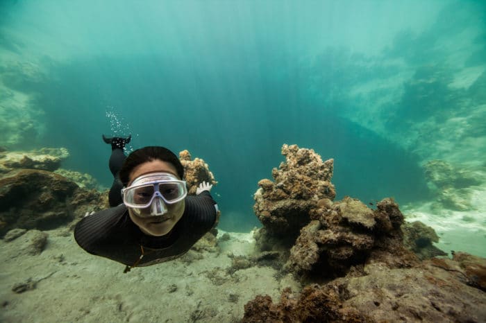 Early days of freediving (photo courtesy of Daan Verhoeven)