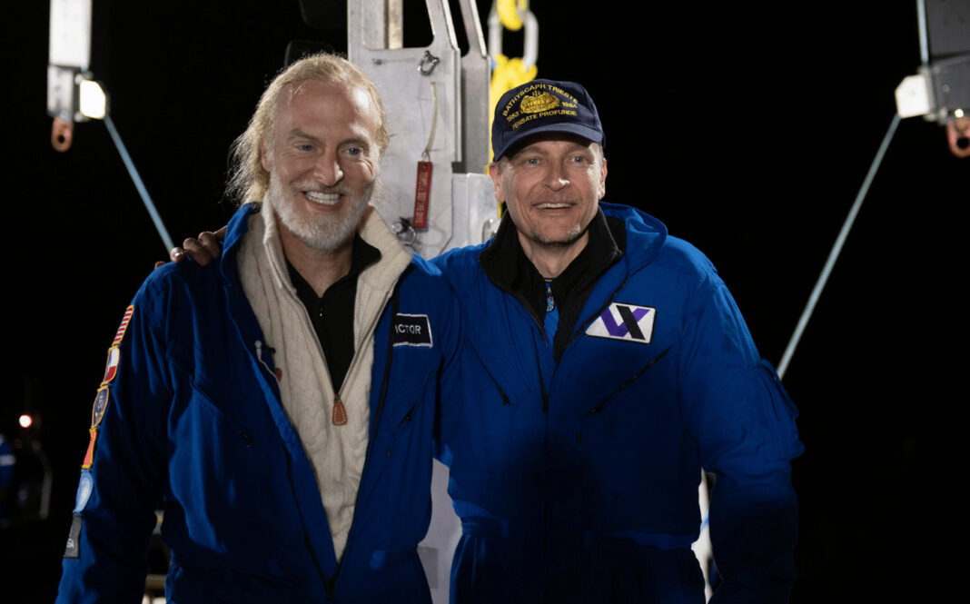 Kelly Walsh and Victor Vescovo - by MikeMoore @EYOS Expeditions