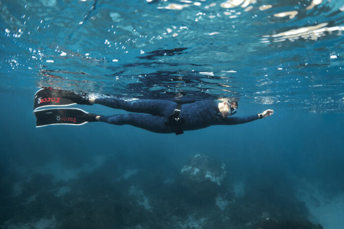 Fourth Element Surface wetsuit beneath the surface