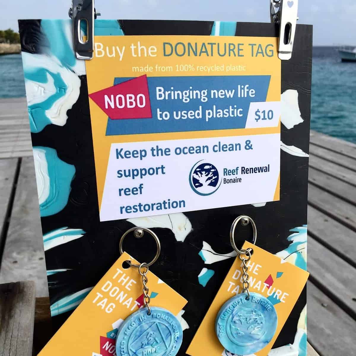 New Plastic Recycled Tags for Coral Restoration Introduced Reef Renewal Foundation Bonaire's new tag
