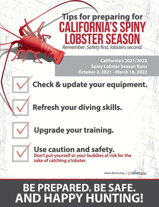 DEMA Releases California Lobster Season Poster