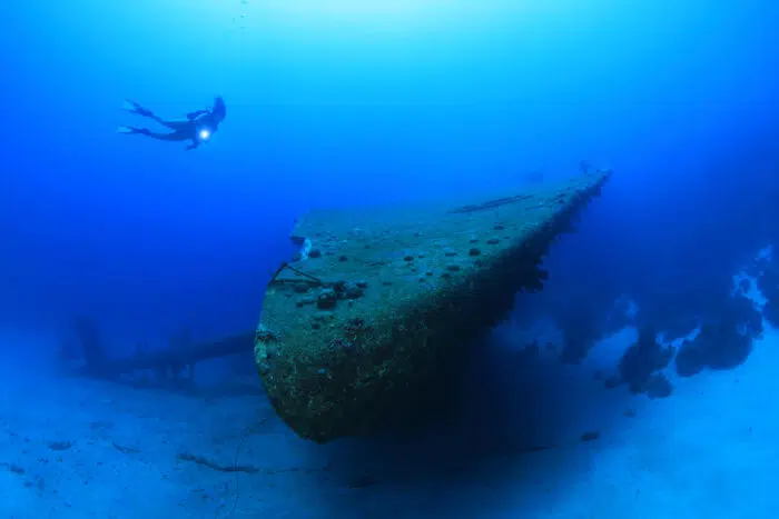 Scuba Diving allows you to explore history underwater like this wreck of the Hilma Hooker in Bonaire