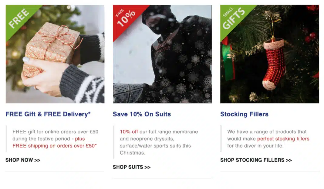 Northern Divers' 2022 Christmas Sale