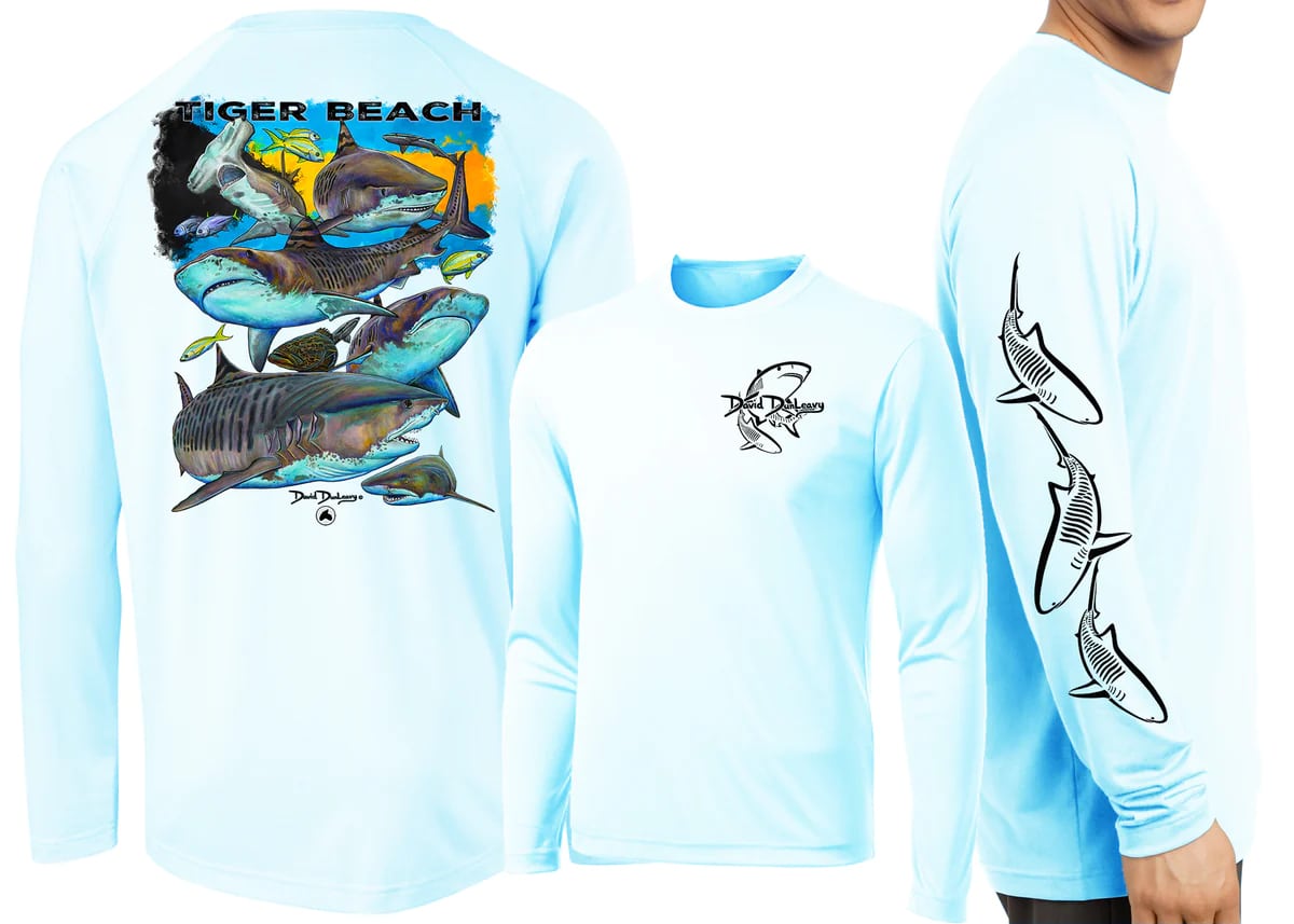 David Dunlevy Releases New Tiger Beach Long Sleeve Tees - DeeperBlue.com