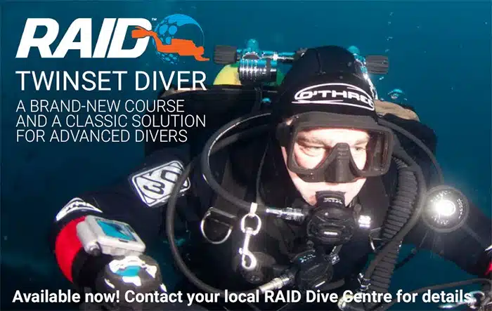 Dive RAID Twinset Diver course