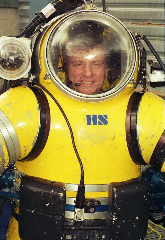 Phil Nuytten in the Newtsuit