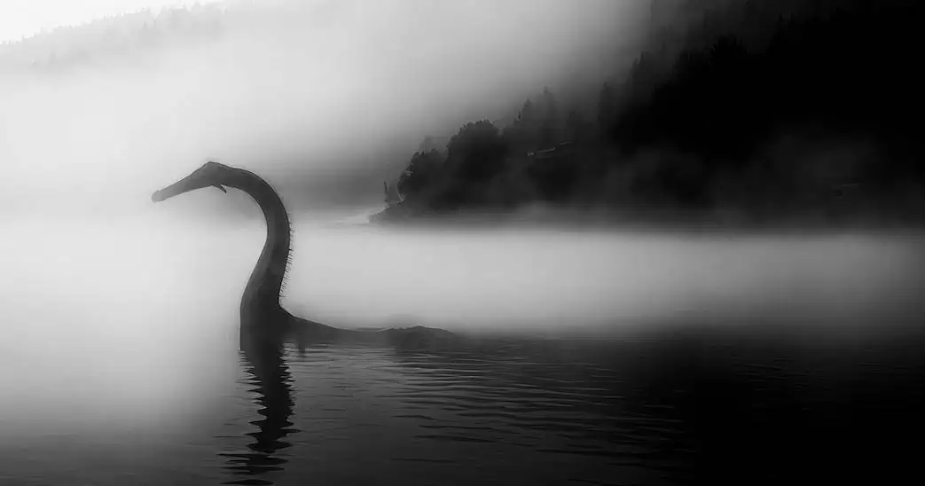 AI-generated image of Loch Ness Monster (Adobe Stock)