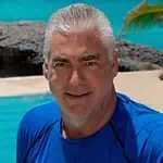 Deep Blue Diver at Tropical Beach