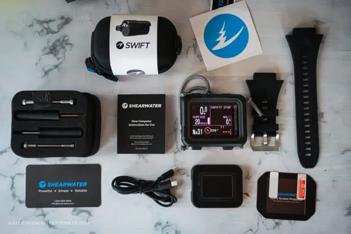 What comes in the Shearwater Peregrine TX box