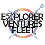 Explorer Ventures Fleet logo with compass design and vibrant colors.