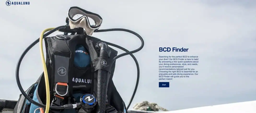 Aqualung BCD Finder tool