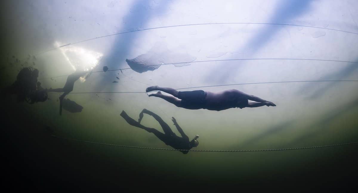 Olavi Paananen Breaks No-Fins, Under-Ice World Record (Image credit: Ari Linna)