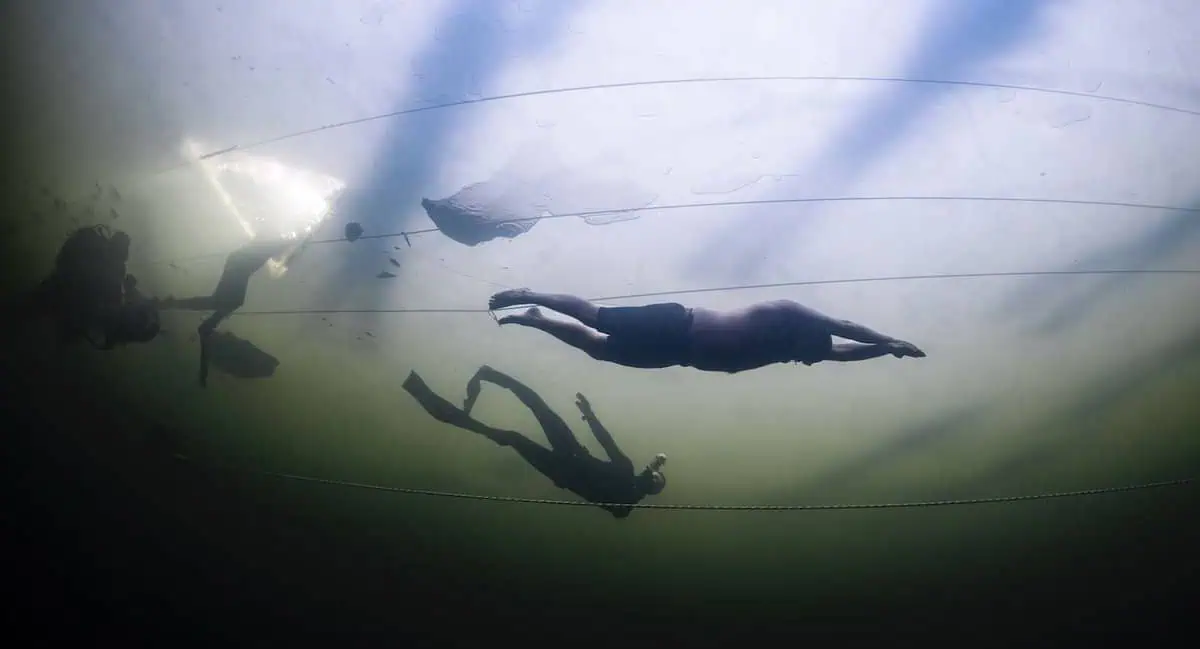 Olavi Paananen Breaks No-Fins, Under-Ice World Record (Image credit: Ari Linna)