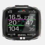 Deep Blue Dive Computer with Multiple Metrics