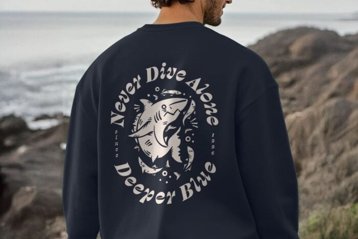 Never Dive Alone Sweatshirt
