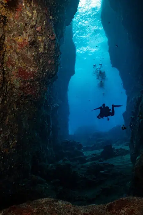 Martinique Diamond Rock Cathedral Tunnel – Photo by Nola Schoder