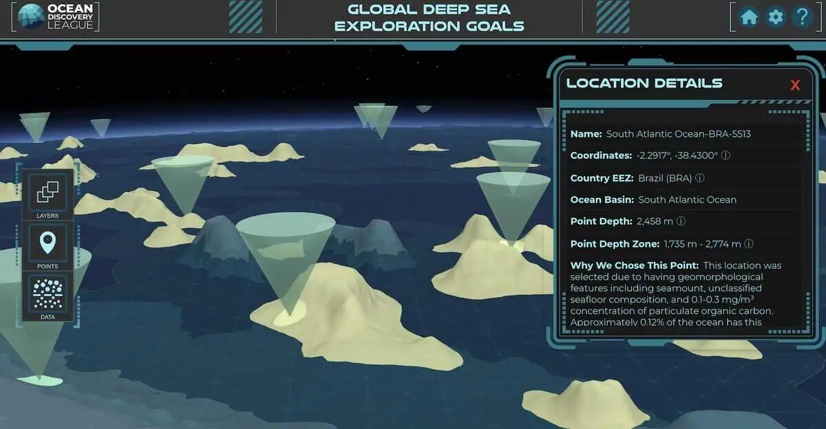 Global Goals Close-Up Location Details (Image credit: Ocean Discovery League)